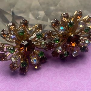 Vintage rhinestone earrings